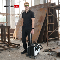 Machine de nettoyage au laser pulsé HANTENCNC pour la restauration des meubles anciens en bois, l'élimination de la peinture et de la laque