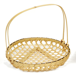 Vente en gros Mini corbeille de fruits hexagonale en bambou Plateau de nourriture en bois de qualité supérieure du Japon avec surface plaquée servant des assiettes de stockage - Product Image 1