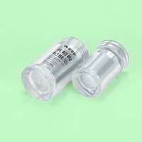 Bouteille de capsule vide acrylique haut de gamme personnalisée en plastique de supplément de santé pour le stockage de comprimés de pilules de poudre
