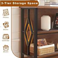 Étagère de rangement en bois d'ingénierie de style industriel moderne, gain de place, pour salon et chambre