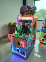 Machine de jeu d'arcade à monnayeur Crazy Shot pour un joueur, tir de balles avec lumières éblouissantes, en plastique, pour enfants