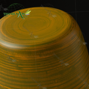 Tazón de Bambú Desechable Ecológico Personalizado OEM, D22xH14cm, Clásico para Fiestas, Directo de Vietnam para Restaurantes - Product Image 4