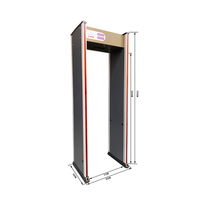 Portique détecteur de métaux KEMSI haute sensibilité pour usine, école, stade, avec alarme sonore et lumineuse LED, balayage corporel complet, télécommande