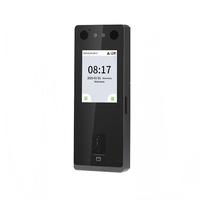 Luz visible Impermeable Reconocimiento facial Huella digital Tarjeta de empleado Sistema de asistencia de tiempo ZK SenseFace Máquina de control de acceso