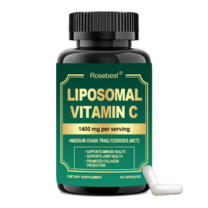 रोसबेस्ट कस्टम शाकाहारी 1400 मिलीग्राम लिपोसोमल विटामिन सी एस्कॉर्बिक एसिड कॉम्प्लेक्स पूरक आहार पूरक - Product Image 1