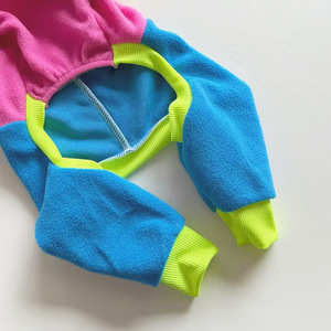 Veste thermique en polaire de coton pour l'hiver, à quatre pattes, pour les lévriers italiens et les whippets, avec panneaux légèrement extensibles pour protéger le ventre - Product Image 6