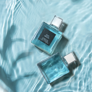 Botella de champú de diseño de lujo, botella de perfume de aceite y pelo cuadrado de 300ml, botellas de champú vacías de plástico con tapa giratoria - Product Image 3