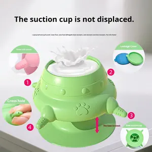 Mangeoire pour animaux de compagnie en silicone multifonctionnelle, écologique et durable, motif solide, tétine pour <span class=keywords><strong>lait</strong></span> <span class=keywords><strong>maternel</strong></span>, quatre chiens et chats simultanément, voyage - Product Image 4