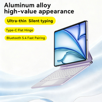 Étui clavier magique en alliage d'aluminium OEM/ODM pour iPad Pro 11 M4/M5 avec fermeture magnétique et fonction veille automatique