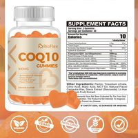Fabricant chinois en gros HALAL 500mg Ubiquinol COQ10 Gummies Complément anti-âge Coenzyme Q10 Gummy Omega-3 DHA EPA Adultes