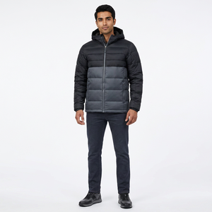 Blousons d'hiver matelassés respirants et coupe-vent pour hommes, modèle 2026, en toile, avec logo frontal, nouveau design tendance OEM, prix abordable - Product Image 1