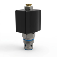 Vanne hydraulique à clapet normalement ouverte, entraînée par solénoïde, fiable, modèle ISV10-23, avec cavité de 10 mm pour maintien de charge, personnalisable