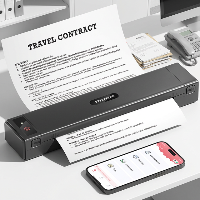 For Thermal Mini Handheld Portable Printer A284 Inkless Receipt Printing Machine /USB for Travel Business Home
