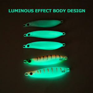 CHEERY Señuelo de pesca de metal con hoja curva para apertura de senderos, anzuelo de plomo, luminoso, biónico, para pesca en barco en agua salada, venta al por mayor - Product Image 4