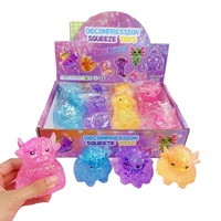Lot de 12 jouets anti-stress populaires en forme de vache des Highlands, jouets sensoriels en malte et paillettes pour la décompression
