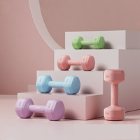 Mancuernas de Yoga de Goma Coloridas Personalizadas HSM, Mancuernas de Gimnasio para Adelgazar, Equipo de Fitness para Entrenamiento de Fuerza