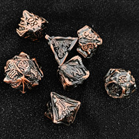 COC donjons dragons D20 polyèdre Table 16mm métal mdn Kesulu RPG Kesulu dés costume Logo personnalisé jeux de société en cours d'exécution groupe dés