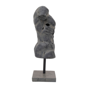 Scultura Artistica a Forma di Torso Screpolato, Decorazione Moderna per Soggiorno, Bagno e Ingresso - Product Image 3