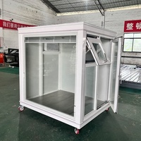 Serre pour animaux de compagnie, petite maison en verre avec porte et fenêtre, toit en polycarbonate résistant aux UV, personnalisable pour jardin, patio, cour arrière