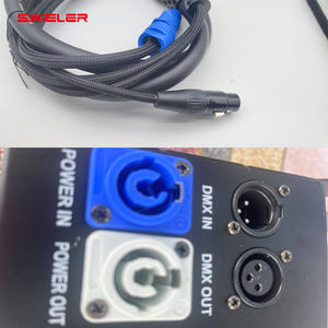 Câble combiné électronique Powercon <span class=keywords><strong>XLR</strong></span> de haute qualité 3x1,5 mm DMX PVC isolé en cuivre toronné, câble hybride combiné 1 m - Product Image 3