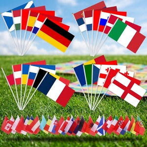 Drapeau à main avec mât en bois, souvenir de <span class=keywords><strong>voyage</strong></span> portable, drapeau américain en polyester pour festival, défilé, souvenir, décoration - Product Image 3