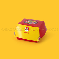 Caja de Embalaje Personalizada para Comida Rápida, Caja para Hamburguesas Desechable, Envase para Papas Fritas para Llevar, Contenedor de Alimentos, Caja Ecológica para Comida para Llevar