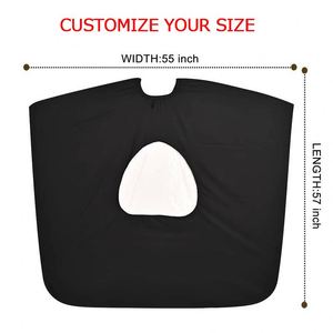 Capa de Peluquería con Logotipo Personalizado, Impermeable, Diseño Personalizado de Fábrica, Capa de Barbero para Corte de Cabello con Cuello de Silicona - Product Image 5