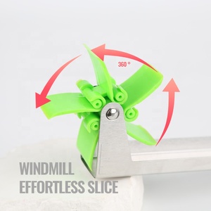 Gadgets de cozinha <span class=keywords><strong>Fruit</strong></span> Slicer Ferramenta Summer <span class=keywords><strong>Fruit</strong></span> Aço Inoxidável Fácil Melancia Cube Cutter Melancia Windmill Dicer Slicer