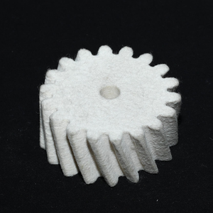 Roue de polissage en feutre à dents de scie en <span class=keywords><strong>laine</strong></span> haute densité pour le polissage fin du métal, du verre, de la céramique et du marbre - Product Image 1