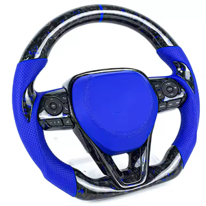 สำหรับ Toyota GR <span class=keywords><strong>Yaris</strong></span> 2020-2023 GR Corolla 2023 2024พวงมาลัยสปอร์ตคาร์บอนไฟเบอร์หนังแท้ - Product Image 1
