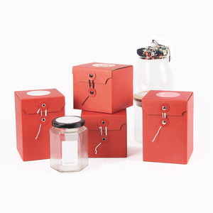 Sang trọng kraft giấy tùy chỉnh in ấn nến Hộp Tùy Chỉnh vuông xà phòng Hộp bao bì gấp đóng gói với chuỗi - Product Image 3