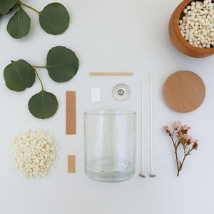 Kit de fabrication de bougies, cire de soja, mèche en bois et fleurs pour créer deux bougies parfumées personnalisées dans un verre, kit cadeau artisanal à <span class=keywords><strong>faire</strong></span> <span class=keywords><strong>soi</strong></span>-même - Product Image 3
