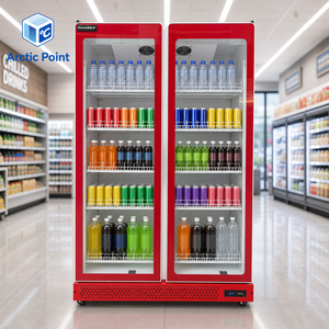 Refrigerador Comercial para Bebidas de Gasolinera con Puerta de Vidrio de Doble Capa, Luz LED y Capacidad de 442L <span class=keywords><strong>a</strong></span> 1790L - Product Image 3
