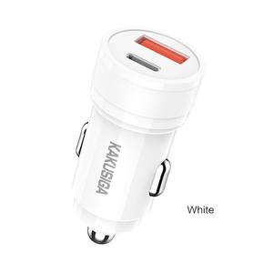 Chargeur de voiture KAKUSIGA KSC-<span class=keywords><strong>1972</strong></span> LIHUA double port (1C1A) charge rapide 60W sortie stable contrôle efficace de la température antidérapant - Product Image 4