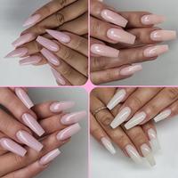 B1230 Nouveau Gel UV Solide pour Extensions d'Ongles Rapides Sans Papier, Gel de Modelage Cristallin en Gros