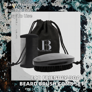 Set de Cepillo para Barba de Cerdas de Jabalí de Alta Calidad, Ecológico, con Peine de Madera - Product Image 2