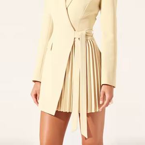 Nuevo Vestido de Otoño con Logotipo Personalizado, Vestido Tipo Polo de Manga Larga con Solapa, de Lino y Algodón, Estilo Vintage para Mujer - Product Image 5