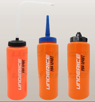 Bouteille d'eau PP pour hockey sur glace 32oz, minimaliste, à presser, pour boire directement, écologique, en gros, couleur personnalisée, compatible lave-vaisselle, avec bouchon à embout