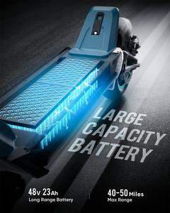Scooter eléctrico de aleación de aluminio S5 2800W 37MPH Velocidad máxima Plegable Impermeable Suspensión completa Rango de 62 millas - Product Image 5