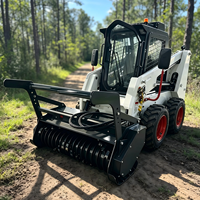 Trincia Forestale Hightop per Skid Steer, Attrezzatura Decespugliatrice per Minipale Diesel Compatte