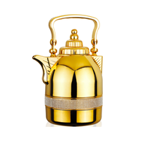 Fiole à vide isolée de grande capacité de luxe or rose verre arabe café Thermos personnalisable Logo Design cadeaux d'affaires eau