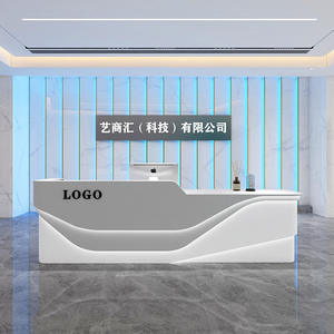 Mostradores de recepción personalizados de alta gama para centros comerciales, hoteles y oficinas, ideales para centros de spa y escritorios de bienvenida de clínicas - Product Image 1