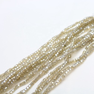Nouveauté 2026 : Perles de cristal faites à la main <span class=keywords><strong>en</strong></span> gros, perles carrées <span class=keywords><strong>en</strong></span> <span class=keywords><strong>verre</strong></span> de 2 mm <span class=keywords><strong>pour</strong></span> rideaux, bijoux, lustres - Product Image 4