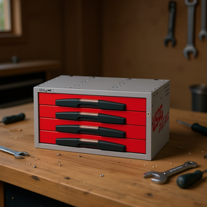 Caja de Herramientas 5000 Ce4 Roja con Cuatro Cajones para Almacenamiento en Taller - Product Image 3