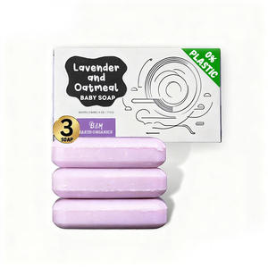 NIEUW Private Label Gratis Monster Volledig Natuurlijke Handgemaakte Zeep Lavendel Geitenmelk Zeep Reep Zacht voor Babybad Droge Gevoelige Huidverzorging - Product Image 6