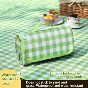 ผ้าห่มปิกนิกกลางแจ้งที่ทนทานพร้อมแถบเวลโคร - ทนต่อการฉีกขาด ทำความสะอาดง่าย เหมาะสำหรับปิกนิก เดินป่า และวันพักผ่อนที่ชายหาด - Product Image 2