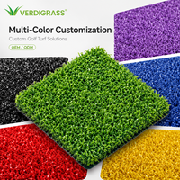 Gazon artificiel durable de haute densité, écologique, hauteur de poils de 12 mm, pour terrains de golf et de tennis, terrains de padel, surfaces sportives extérieures