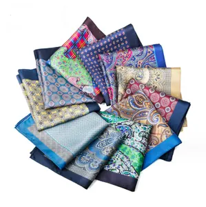 Offres Spéciales de costume d'affaires mouchoir en soie pour hommes serviette de poche en soie de mûrier
