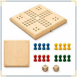 <span class=keywords><strong>Juego</strong></span> <span class=keywords><strong>de</strong></span> Mesa <span class=keywords><strong>Ludo</strong></span> <span class=keywords><strong>de</strong></span> Madera con Peones y Dados para Niños, Diversión Familiar, Logotipo Personalizado, OEM, Venta al Por Mayor - Product Image 2