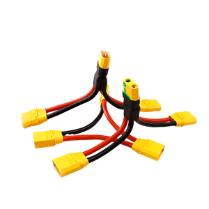 Adaptateur anti-étincelles JHTC XT90S, câble <span class=keywords><strong>parallèle</strong></span> en silicone XT901, connecteur femelle 2 mâles, 45A DC500V, 8/10/12 AWG, pour batterie et moteur RC - Product Image 1